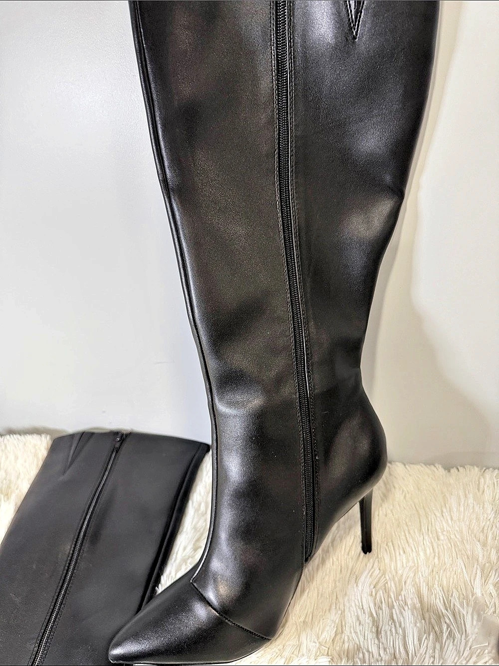 INC International Concepts Rajelp Over-the-Knee Pointed-Toe Boots Black US 12 - Picture 9 of 10